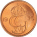 Moneta, Szwecja, Carl XVI Gustaf, 5 Öre, 1976, MS(63), Brązowy, KM:849