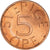 Coin, Sweden, Carl XVI Gustaf, 5 Öre, 1976, MS(63), Bronze, KM:849