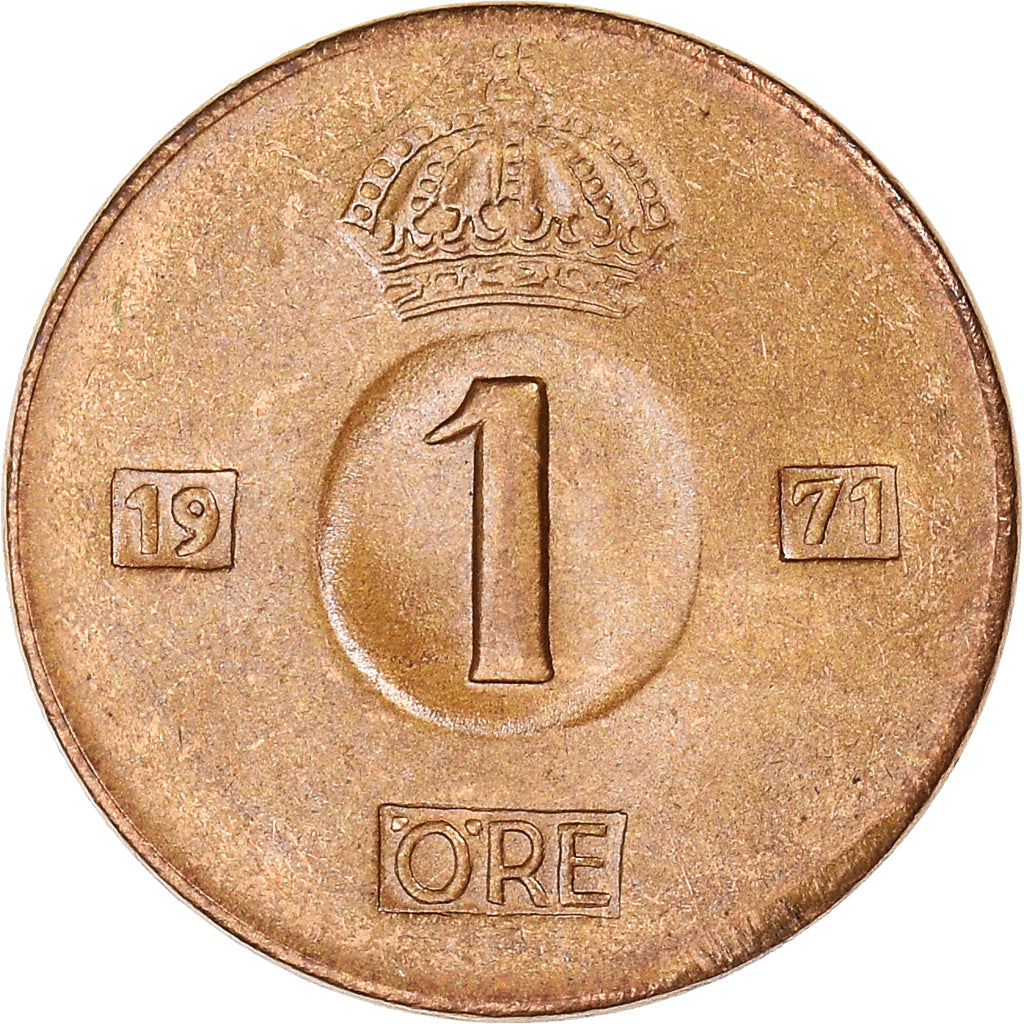 Monnaie, Suède, Gustaf VI, Ore, 1971, TTB+, Bronze, KM:820