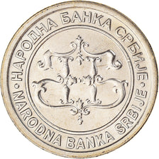 Coin, Serbia, 5 Dinara, 2003, MS(63), Copper-Nickel-Zinc, KM:36