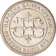 Coin, Serbia, 2 Dinara, 2003, MS(63), Copper-Nickel-Zinc, KM:35