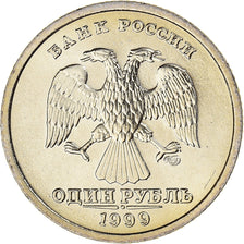 Moneta, Russia, Rouble, 1999, Saint-Petersburg, MS(64), Miedź-Nikiel-Cynk