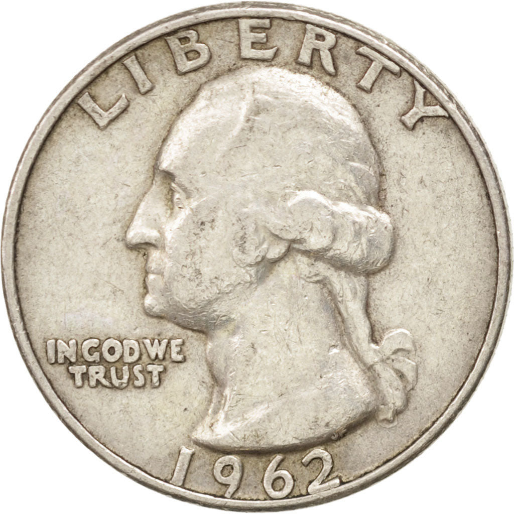 United States, Washington Quarter, 1962, Denver, KM:164, EF(40-45)