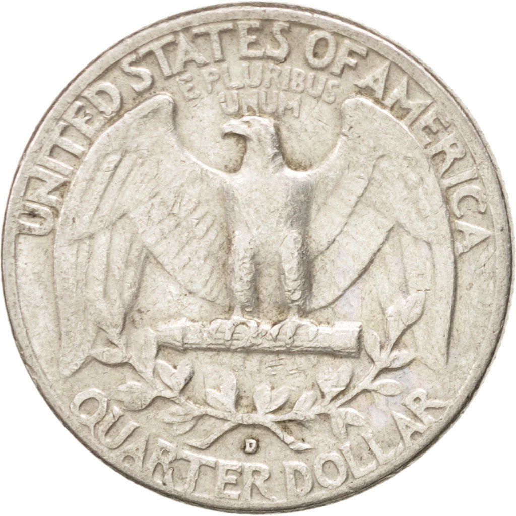 United States, Washington Quarter, 1962, Denver, KM:164, EF(40-45)