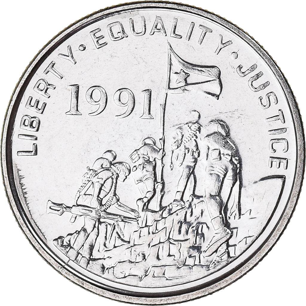 Coin, Eritrea, 5 Cents, 1997, AU(55-58), Nickel Clad Steel, KM:44