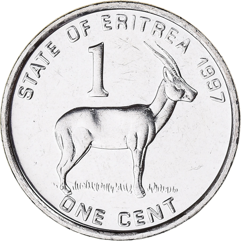 Monnaie, Érythrée, Cent, 1997, SUP+, Nickel Clad Steel, KM:43