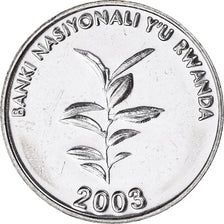 Coin, Rwanda, 20 Francs, 2003, MS(60-62), Nickel plated steel, KM:25