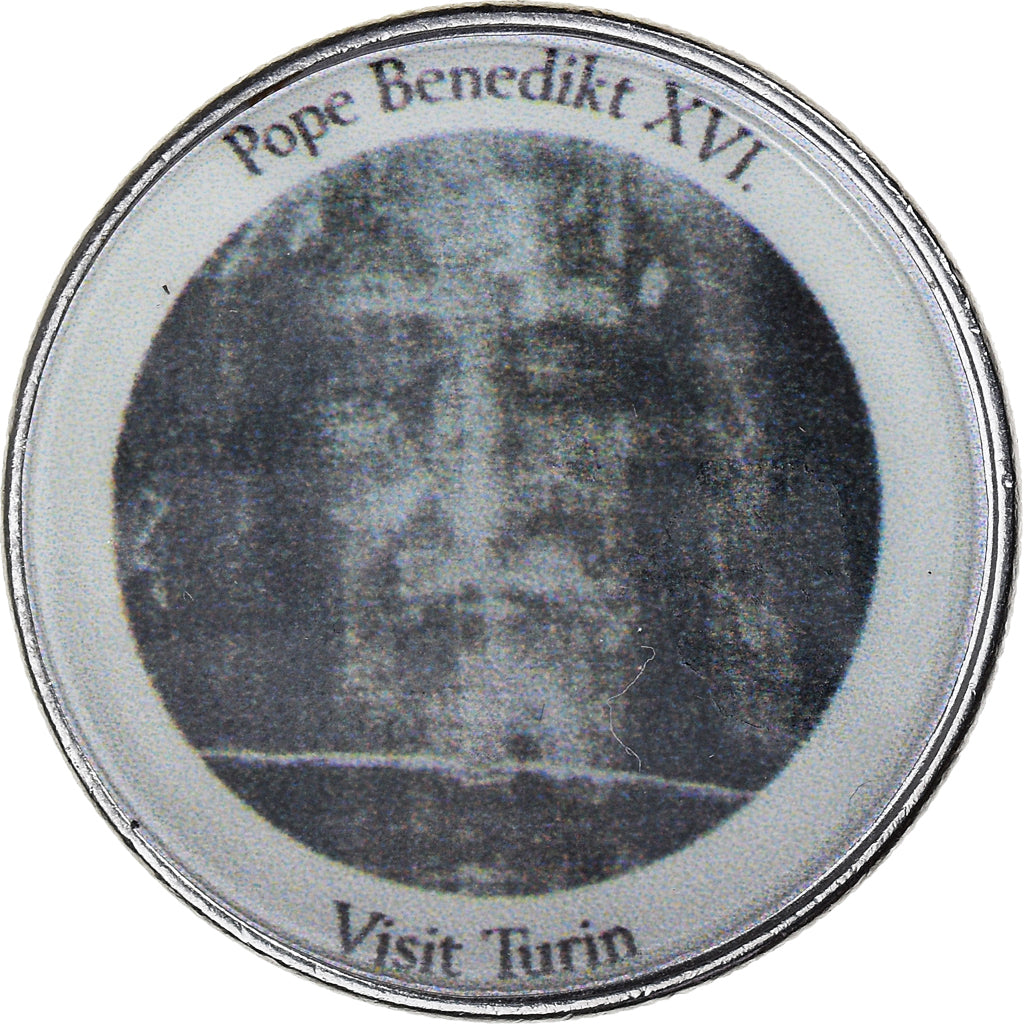 Italy, Token, Benoit XVI, Visite de Turin, AU(50-53), Cupronickel