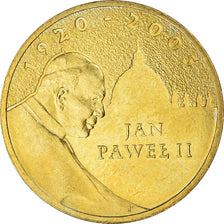 Coin, Poland, jean paul II, 2 Zlote, 2005, Warsaw, AU(55-58), Brass, KM:527