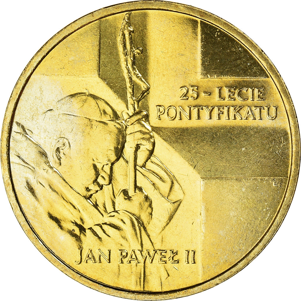 Moneta, Polska, jean paul II, 2 Zlote, 2003, Warsaw, MS(60-62), Mosiądz, KM:465