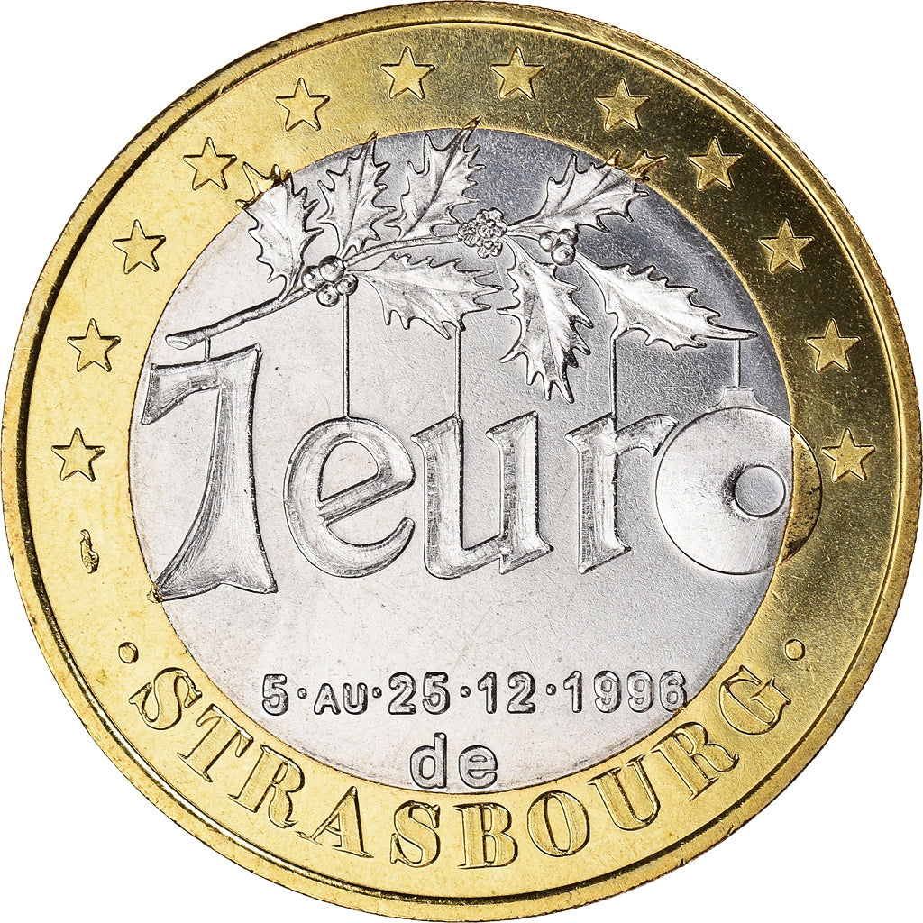 France, 1 Euro, Euro des Villes, 1996, Strasbourg - Association française des