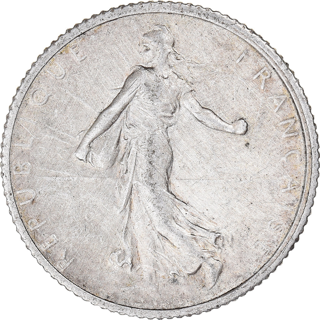 Coin, France, Semeuse, Franc, 1918, Paris, EF(40-45), Silver, KM:844.1