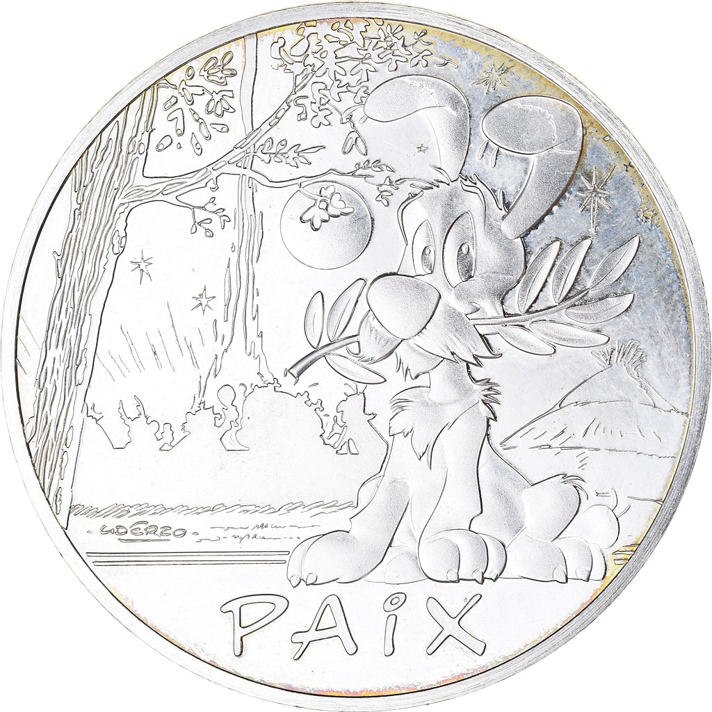 France, 50 Euro, Astérix, Paix, 2015, Paris, MS(63), Silver