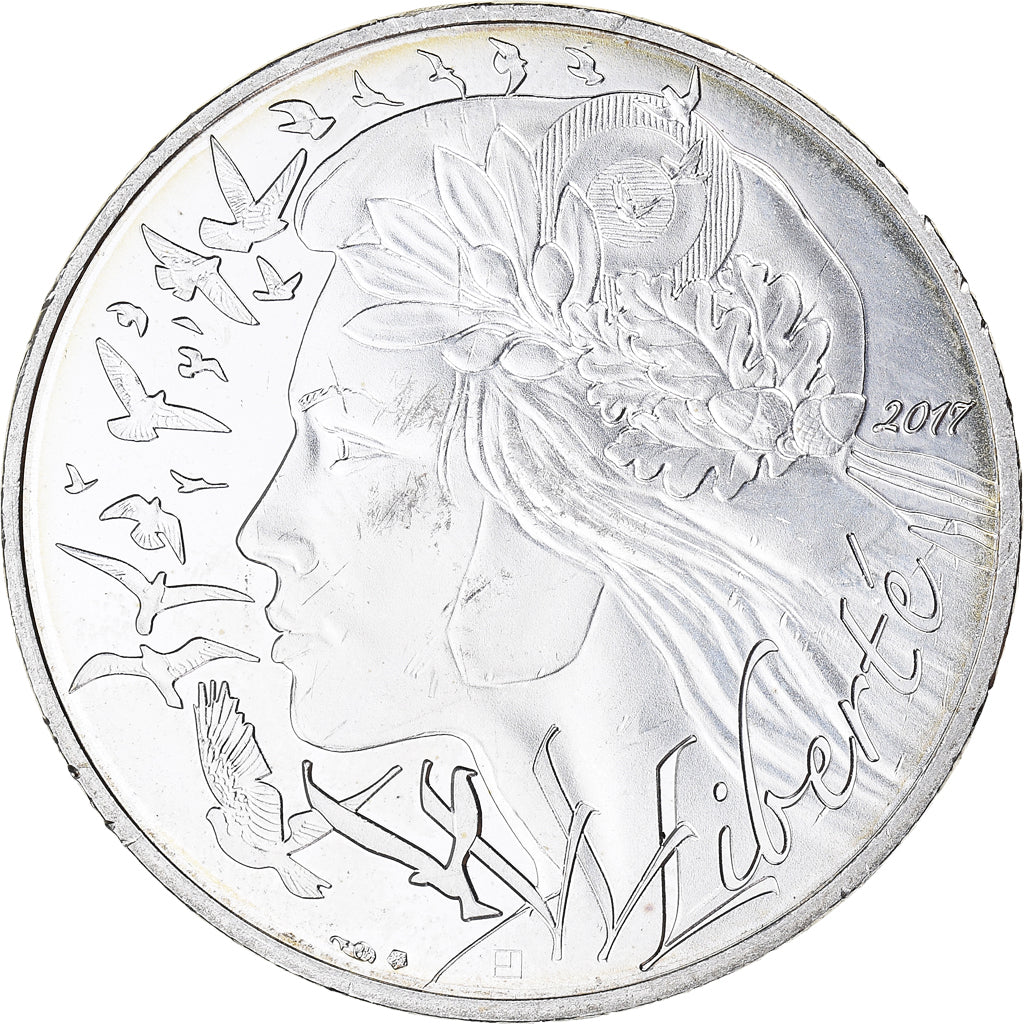 France, 20 Euro, Marianne, Liberté, 2017, Paris, MS(60-62), Silver
