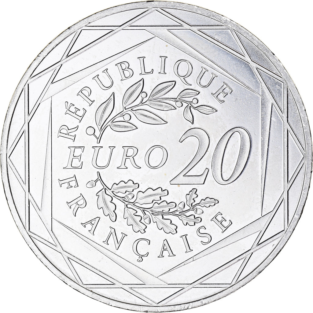 France, 20 Euro, Marianne, Liberté, 2017, Paris, MS(60-62), Silver
