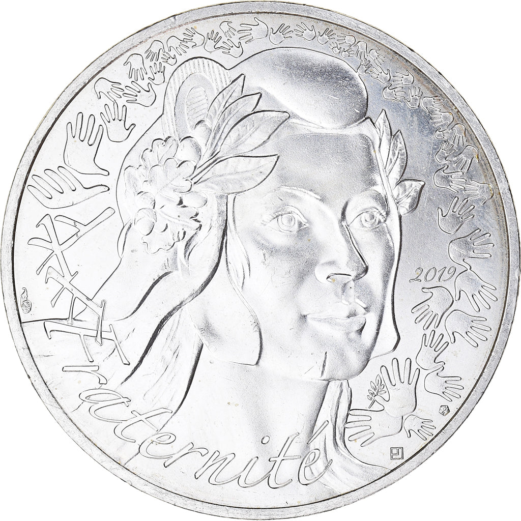 France, 20 Euro, Marianne, Fraternité, 2019, Paris, MS(63), Silver