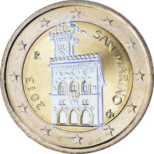 San Marino, 2 Euro, 2nd map, 2013, Rome, Hologramme, UNC, Bi-Metallic, KM:486