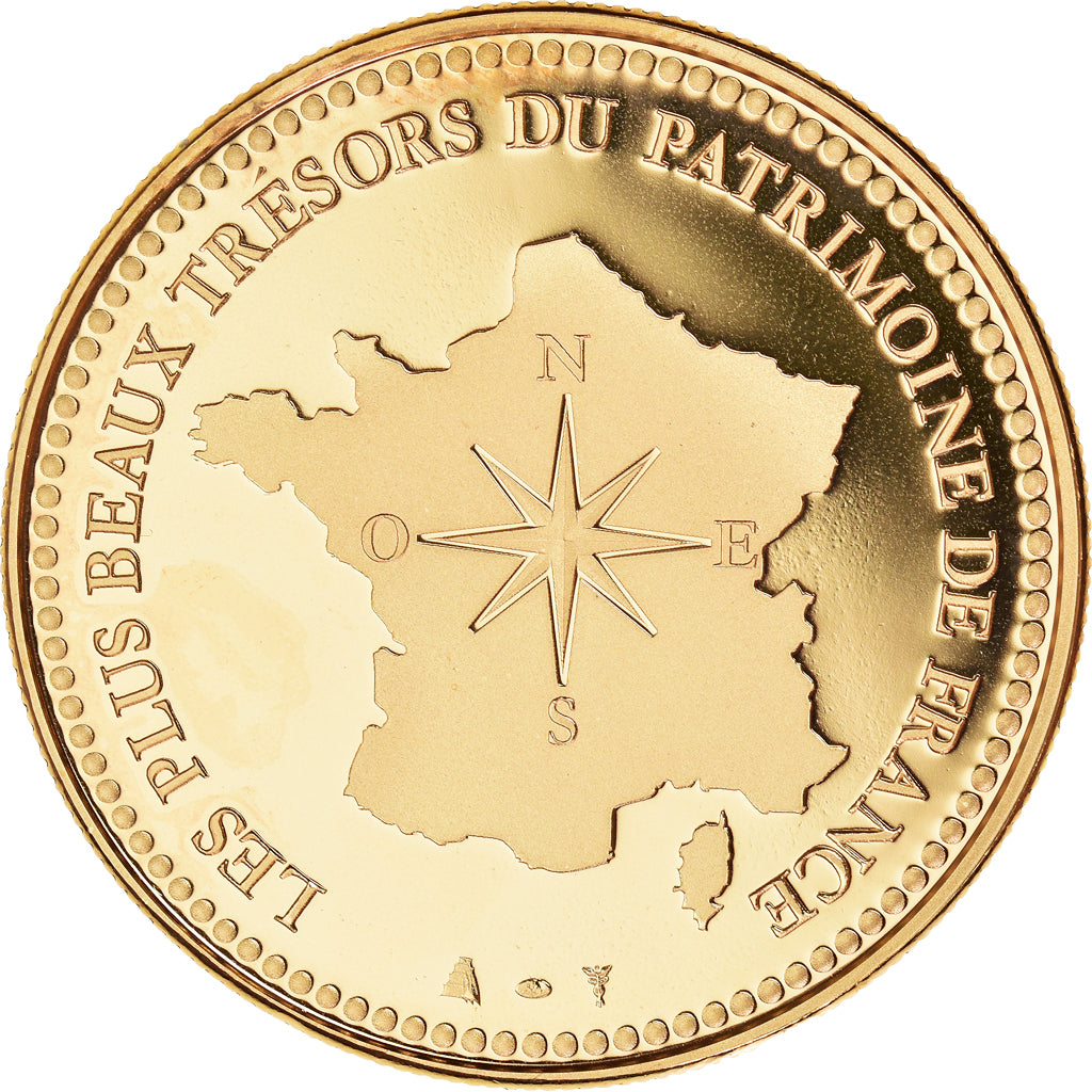 France, Medal, Paris - L'Arc de Triomphe, MS(65-70), Copper Gilt