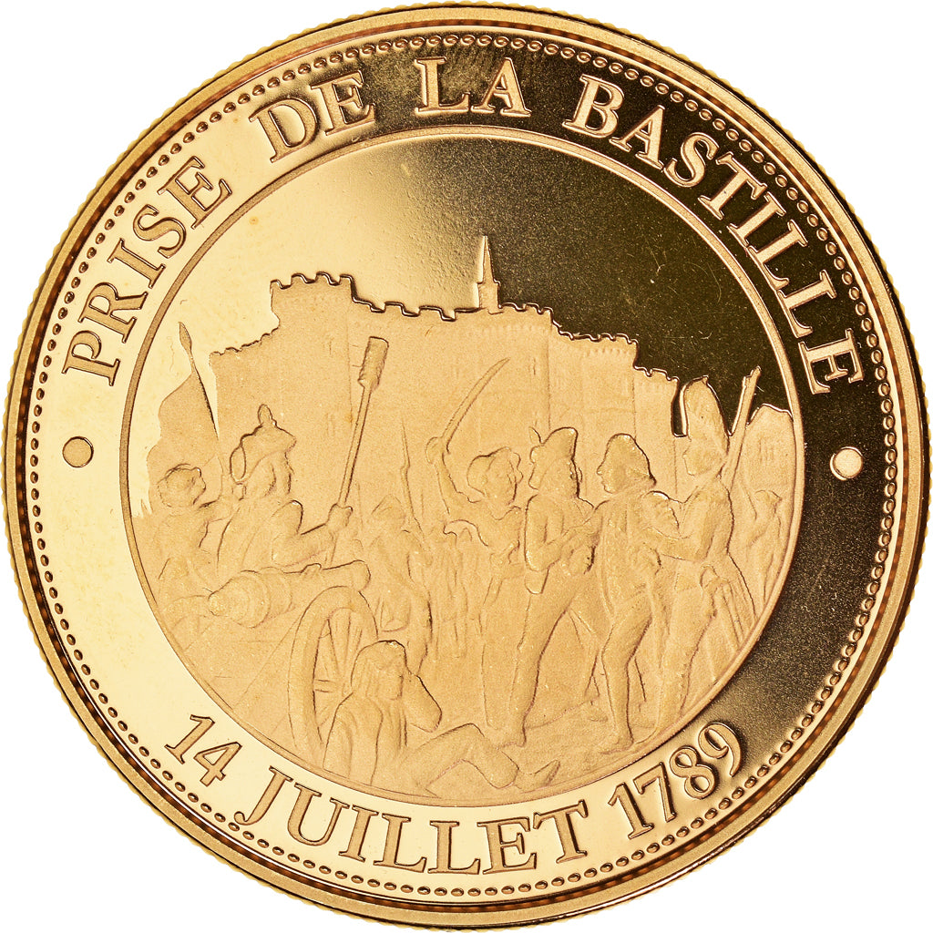 France, Medal, Révolution Française, Prise de la Bastille, MS(65-70), Copper