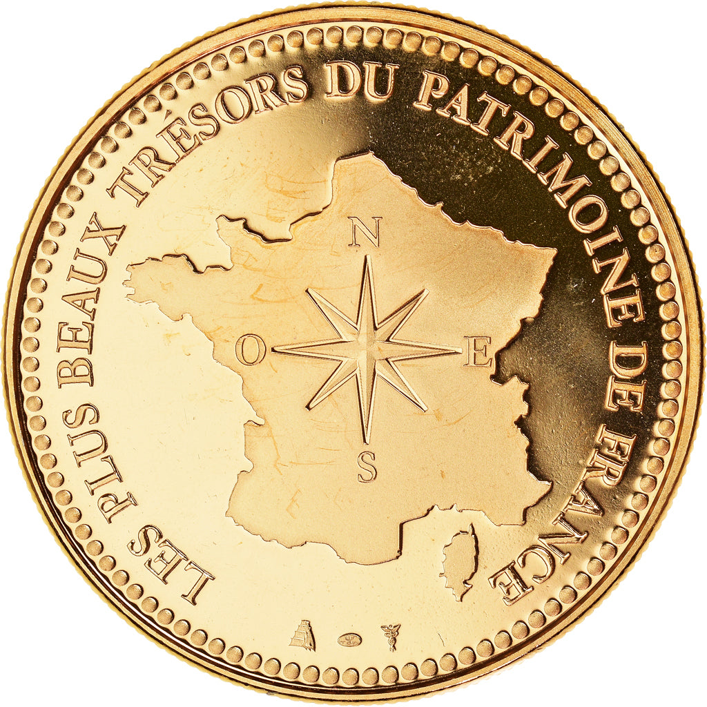 Francja, medal, Le Mont Saint-Michel, Patrimoine Culturel, MS(65-70), Pokryte