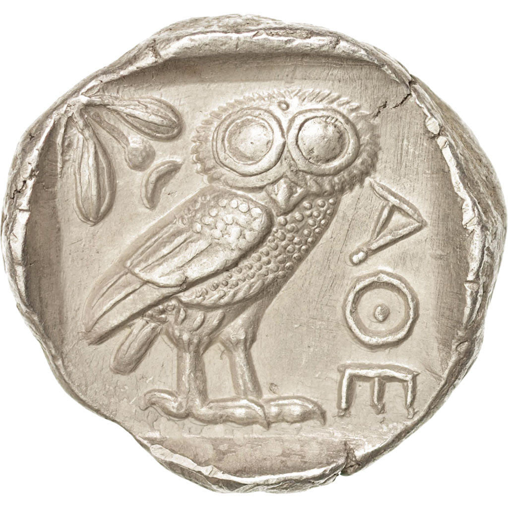 Attica, Tetradrachm, 490-407 AV JC, Athens, AU(50-53), Silver, SNG Cop:31