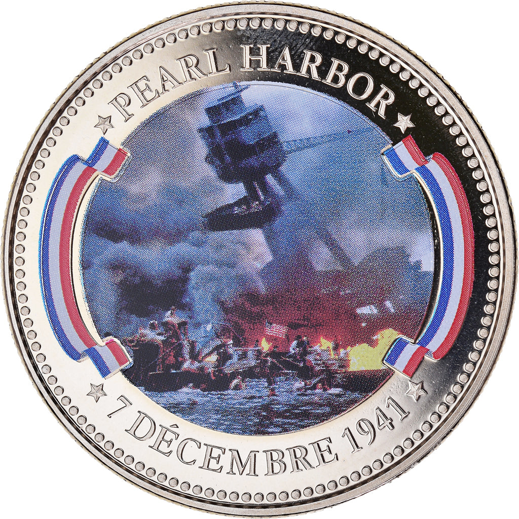 Francia, medaglia, Seconde Guerre Mondiale, Pearl Harbor, WAR, FDC, Rame-nichel