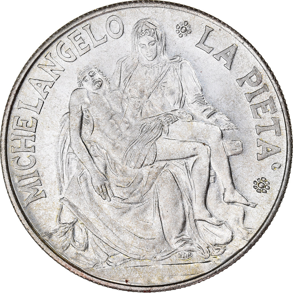 Vatican, Medal, Michelangelo, La Pieta, Jean-Paul Ier, MS(63), Silvered bronze