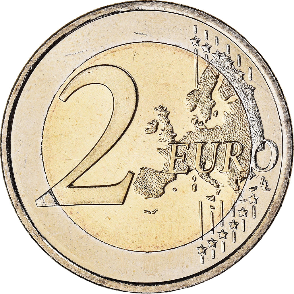 Netherlands, 2 Euro, Traité de Rome 50 ans, 2007, Utrecht, MS(64), Bi-Metallic
