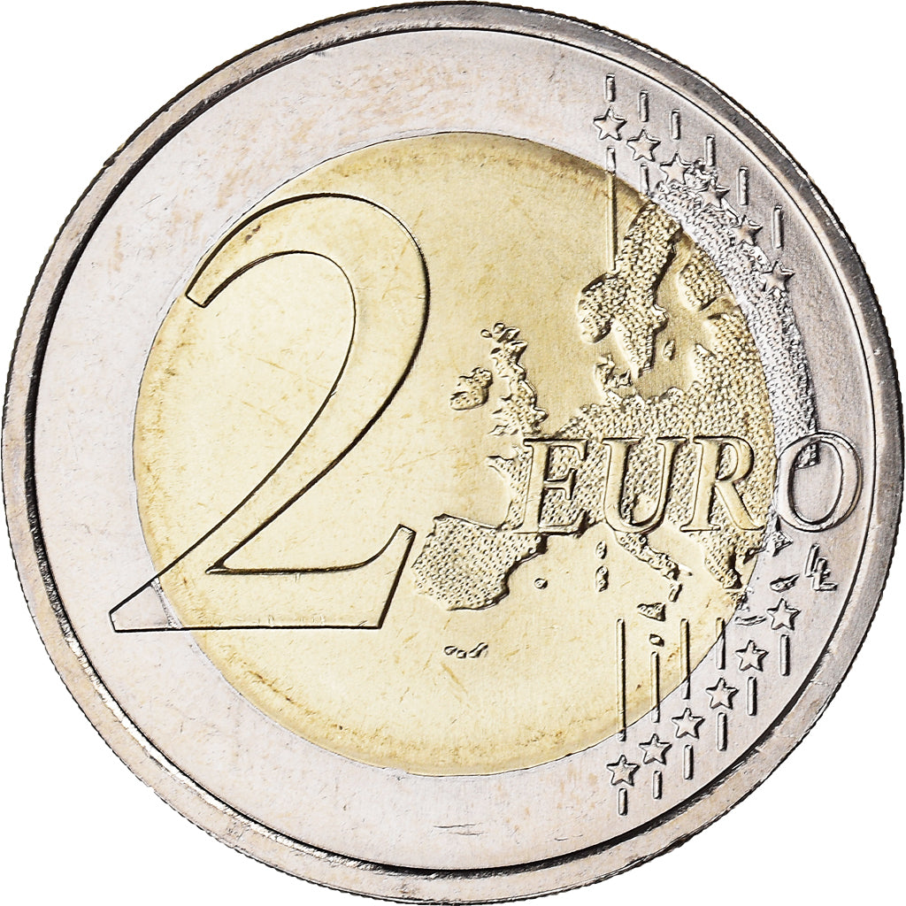 Portugal, 2 Euro, Traité de Rome 50 ans, 2007, Lisbon, MS(64), Bi-Metallic