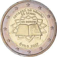 IRELAND REPUBLIC, 2 Euro, Traité de Rome 50 ans, 2007, MS(60-62), Bi-Metallic