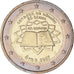 IRELAND REPUBLIC, 2 Euro, Traité de Rome 50 ans, 2007, MS(60-62), Bi-Metallic