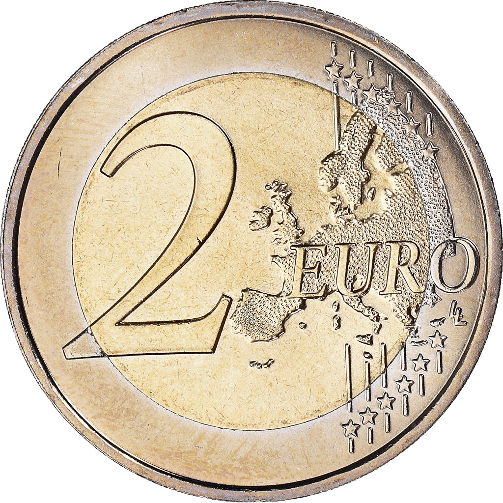 Frankreich, 2 Euro, Traité de Rome 50 ans, 2007, Paris, UNZ+, Bi-Metallic