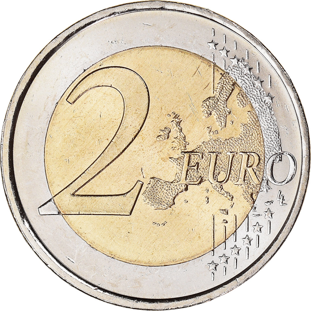 Spain, 2 Euro, Traité de Rome 50 ans, 2007, Madrid, MS(63), Bi-Metallic