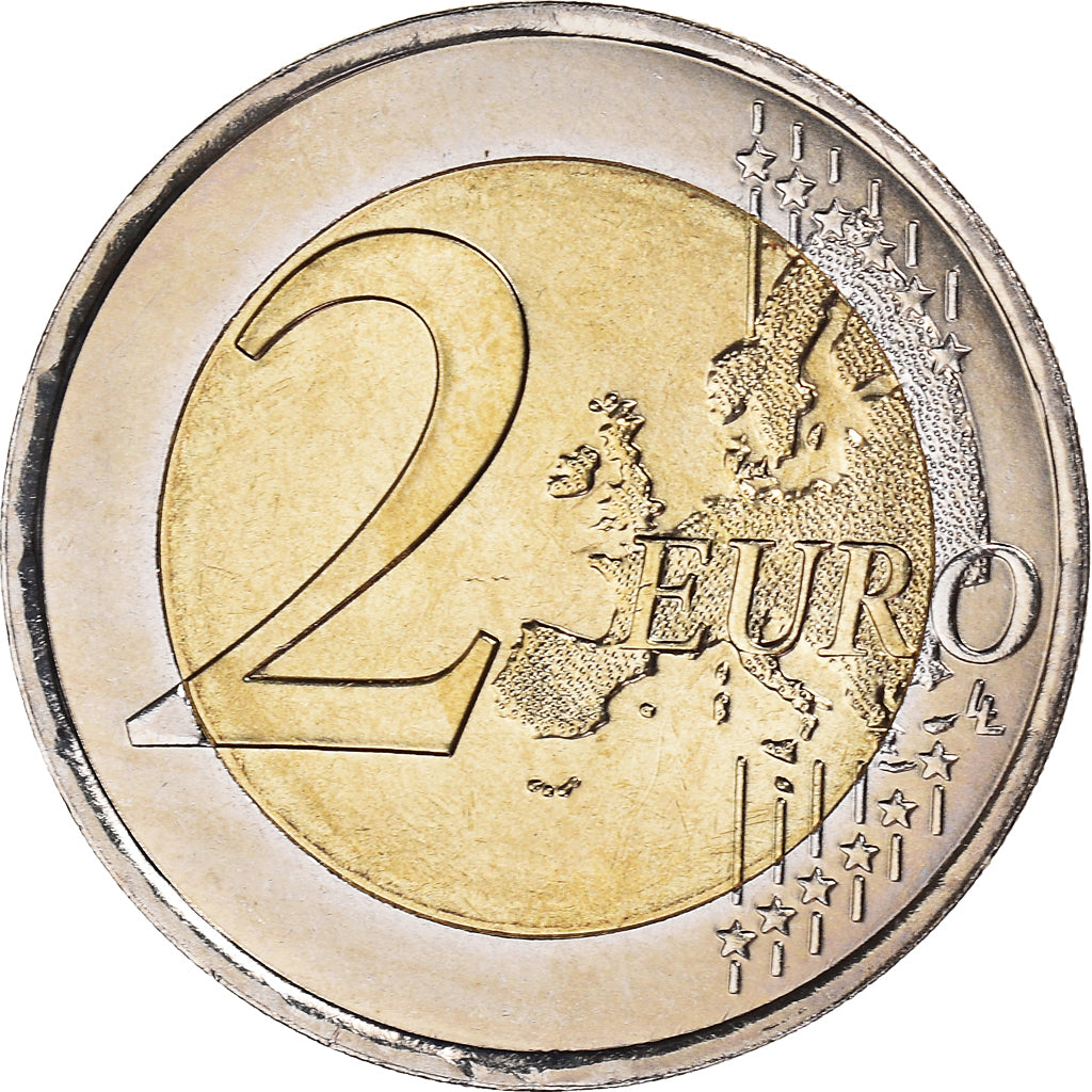Luxembourg, 2 Euro, Traité de Rome 50 ans, 2007, Paris, MS(64), Bi-Metallic