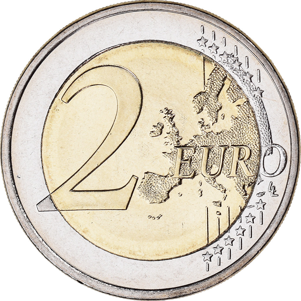 Finland, 2 Euro, Traité de Rome 50 ans, 2007, Vantaa, MS(64), Bi-Metallic