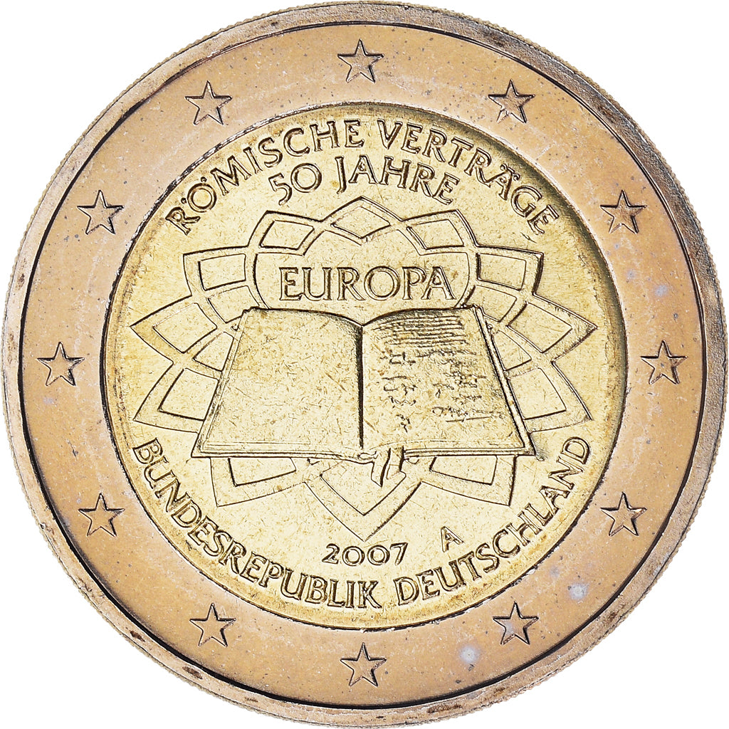 GERMANY - FEDERAL REPUBLIC, 2 Euro, Traité de Rome 50 ans, 2007, Berlin