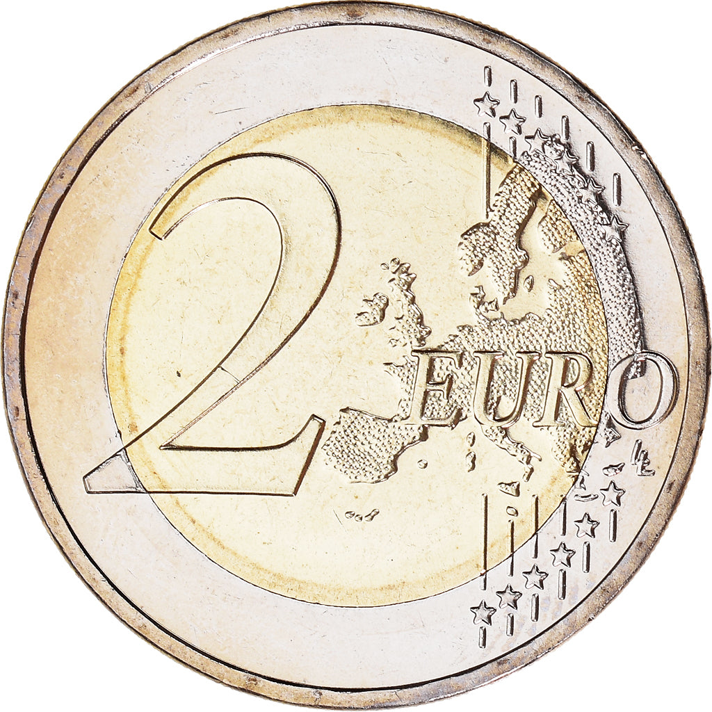 Germany, 2 Euro, Traité de Rome 50 ans, 2007, Stuttgart, MS(60-62), Bi-Metallic