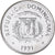 Coin, Dominican Republic, 25 Centavos, 1991, MS(63), Nickel Clad Steel, KM:71.1