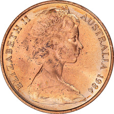 Coin, Australia, Elizabeth II, 2 Cents, 1984, AU(55-58), Bronze, KM:63