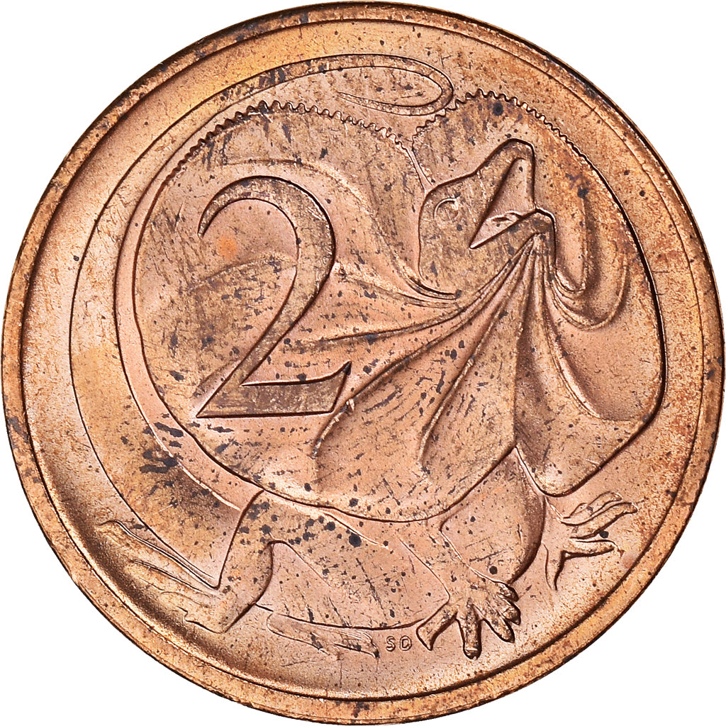 Coin, Australia, Elizabeth II, 2 Cents, 1984, AU(55-58), Bronze, KM:63