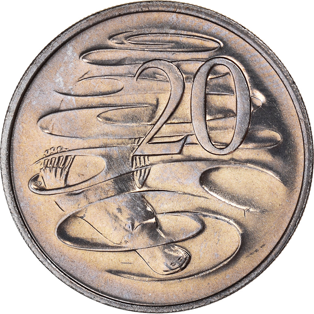 Moneta, Australia, Elizabeth II, 20 Cents, 1984, SPL+, Rame-nichel, KM:66