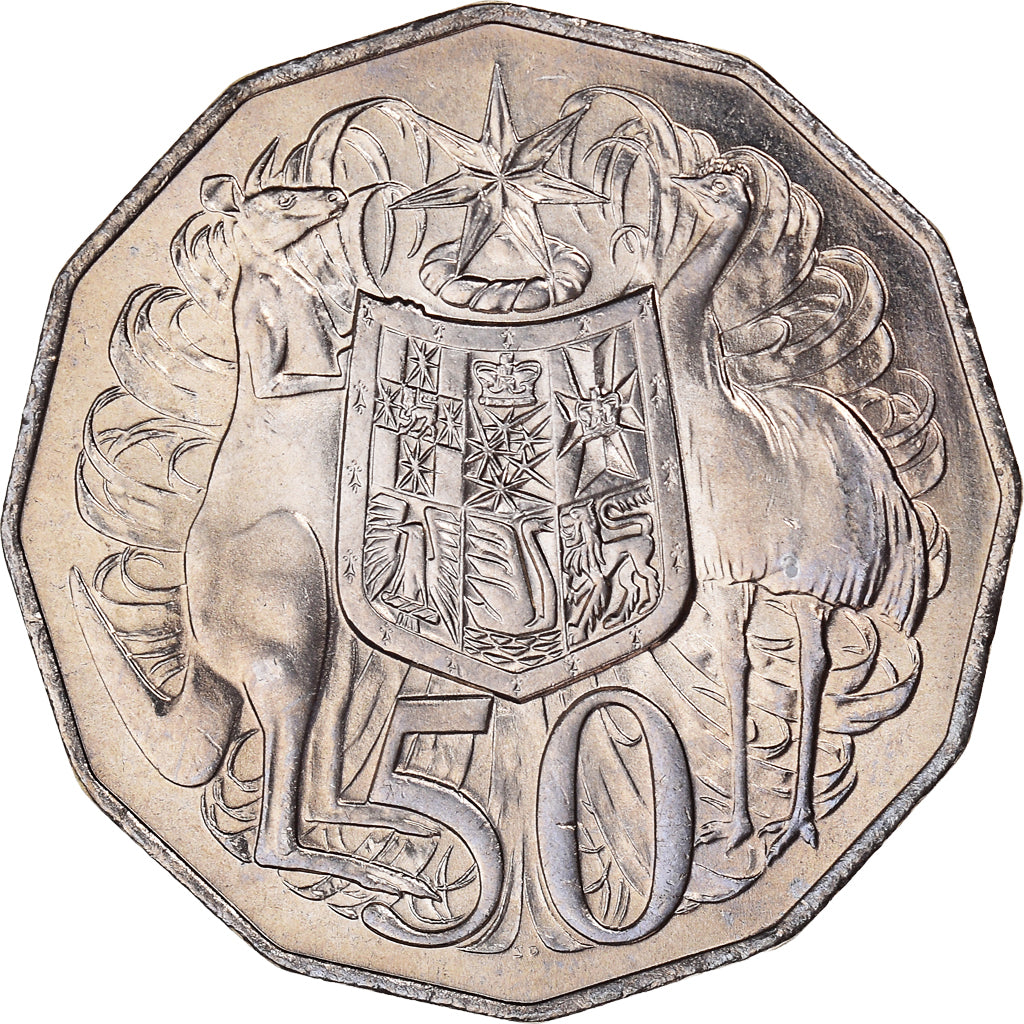 Coin, Australia, Elizabeth II, 50 Cents, 1984, MS(63), Copper-nickel, KM:68