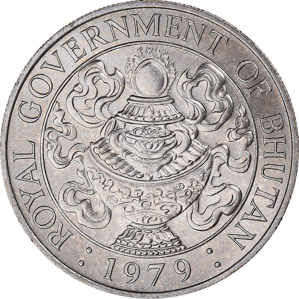 Coin, Bhutan, 50 Chhertum, 1979, MS(65-70), Copper-nickel, KM:48