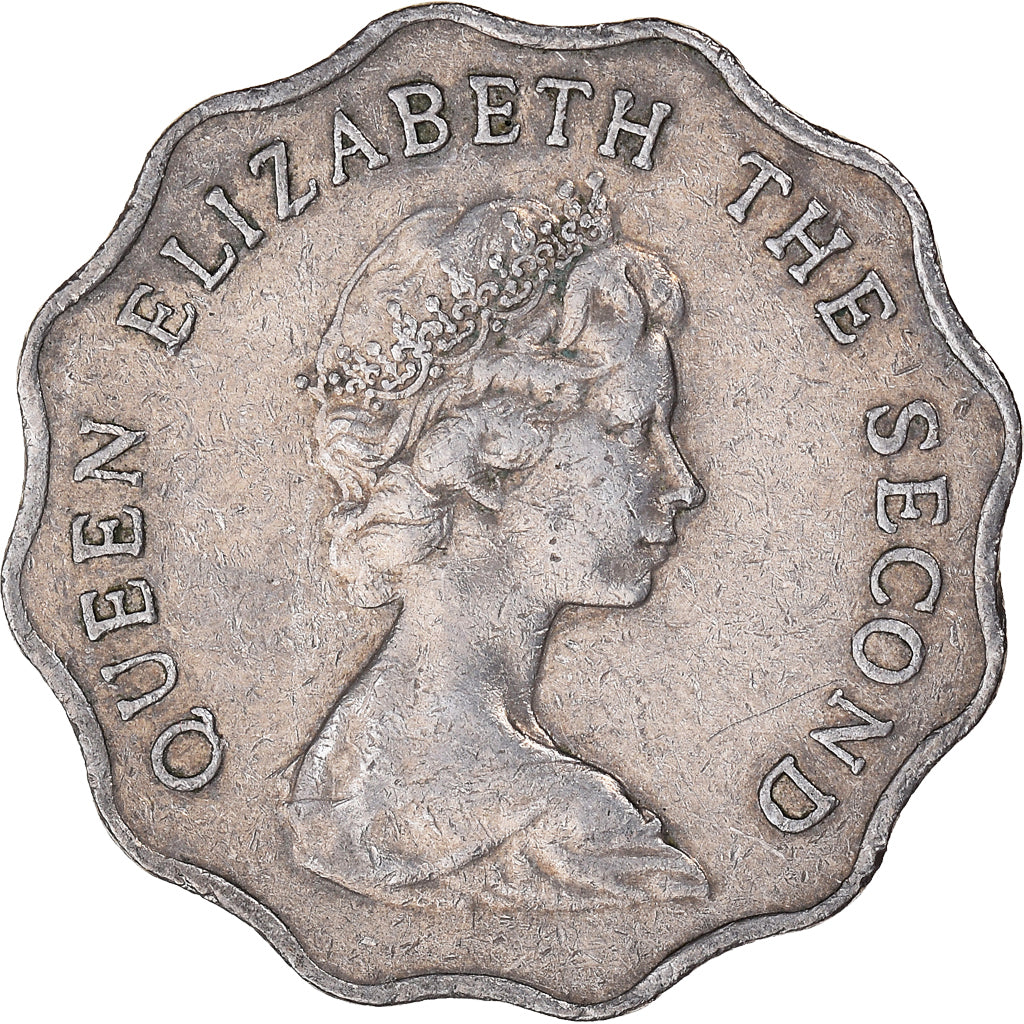 Coin, Hong Kong, Elizabeth II, 2 Dollars, 1975, VF(30-35), Copper-nickel, KM:37