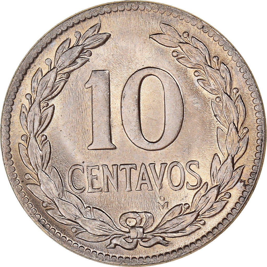Coin, El Salvador, 10 Centavos, 1985, MS(60-62), Copper-Nickel-Zinc, KM:130a