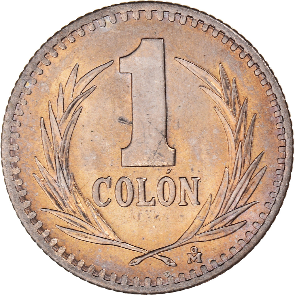 Moneta, El Salvador, Colon, 1985, Mexico City, Mexico, SPL, Rame-nichel, KM:153