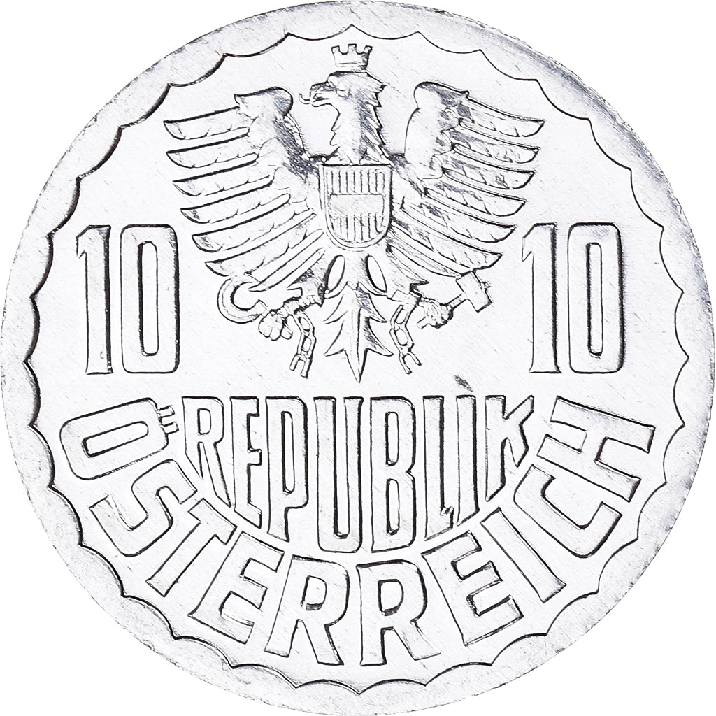 Coin, Austria, 10 Groschen, 1994, MS(63), Aluminum