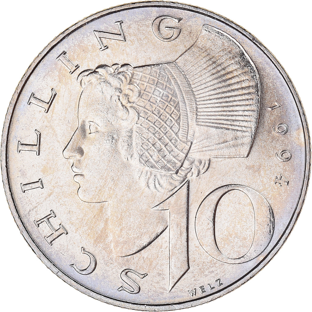 Coin, Austria, 10 Schilling, 1994, MS(64), Copper-Nickel Plated Nickel, KM:2918