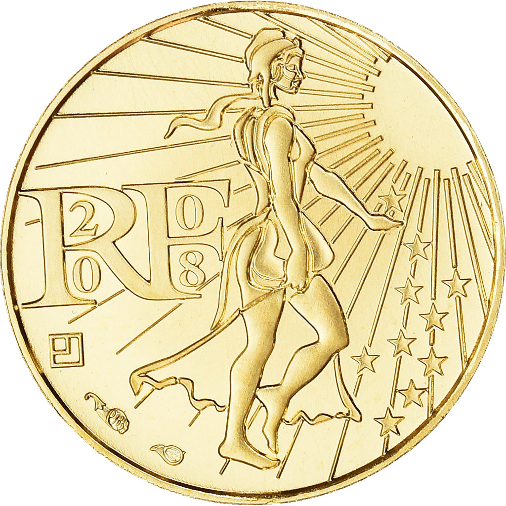 France, 100 Euro, 2008, Paris, MS(64), Gold, Gadoury:EU288, KM:1536