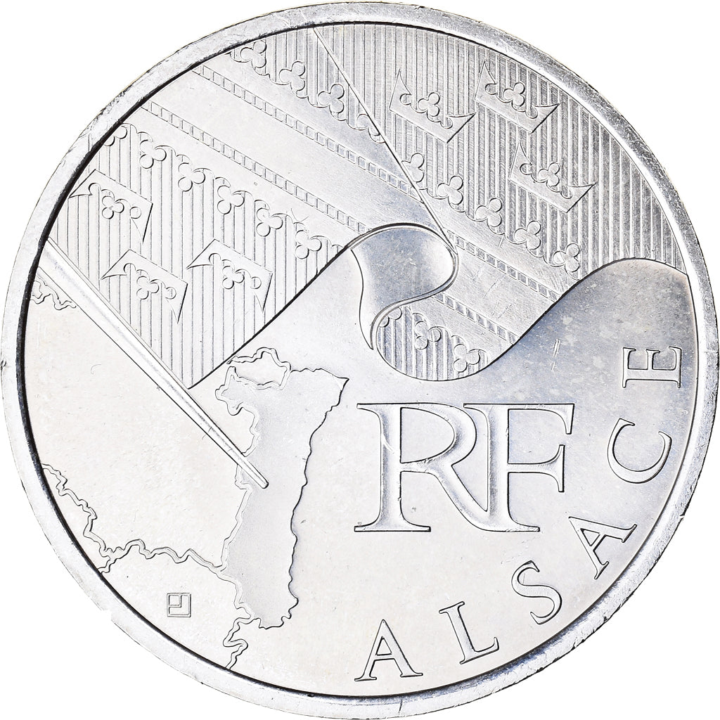France, 10 Euro, Alsace, Euros des régions, 2010, SPL, Argent